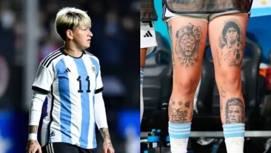 "Basta, no la estoy pasando bien": el descargo de la futbolista argentina cuestionada por tatuarse a Cristiano Ronaldo