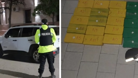 Intentaron escaparon de un control vehicular: llevaban más de 41 kilos de cocaína