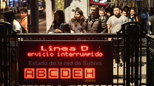 Desde las 20, quedó paralizado el servicio del subte y Premetro por una huelga