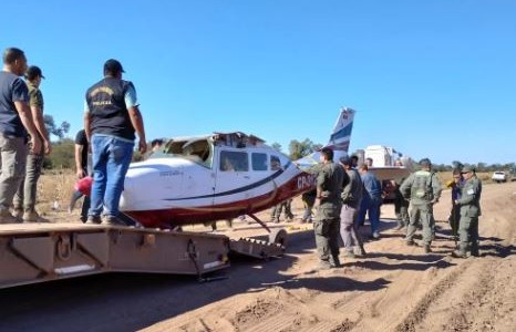 La avioneta que cayó con cargamento de cocaína fue entregada a una escuela técnica en Chaco
