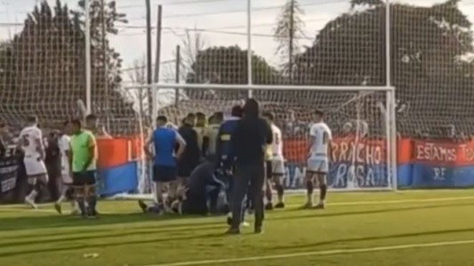 Liga Amateur Platense: Le tiraron agua hirviendo a un jugador