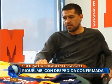Riquelme, con despedida confirmada