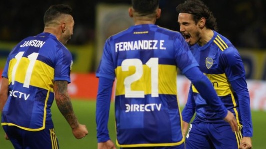 Con un gol de Cavani, Boca venció a Platense en su debut en la Copa de la Liga