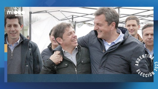 Junto a Kicillof y De Pedro, Massa dijo que Buenos Aires "es el pilar" para llegar a segunda vuelta