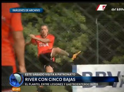 River ante Patronato con 5 bajas