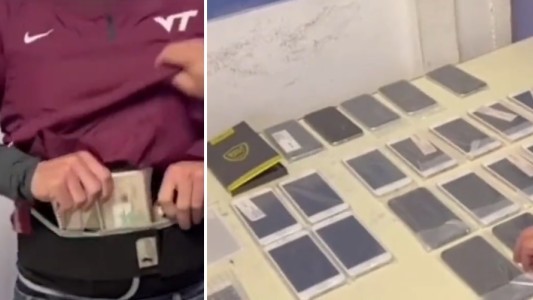 Contrabando: intentó ingresar al país con 26 celulares de alta gama pegados al cuerpo