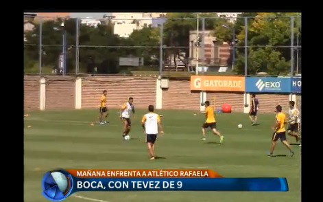 Boca, con Tevez de 9