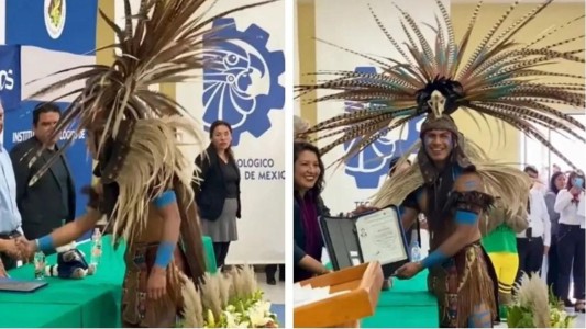 Ingeniero anticolonialista: recibió su título con un traje prehispánico - #FlashChat