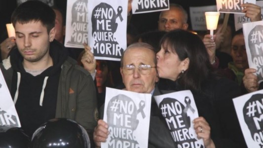 "No me quiero morir", la frase que retumbó en la marcha por el crimen del ingeniero en Palermo