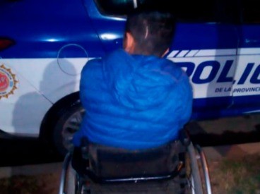 Otra vez detienen al ladrón en silla de ruedas de Córdoba