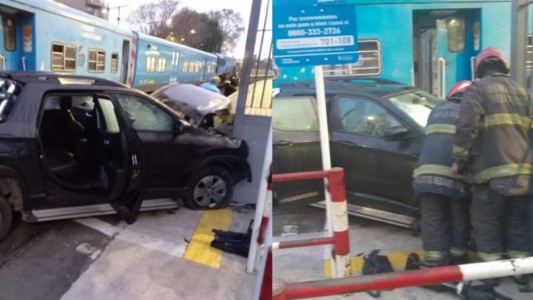 Imprudencia al volante en Villa Lugano: cruzó con la barrera baja y fue embestido por el tren