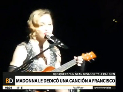 Una canción de Madonna al papa Francisco