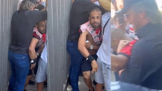 Un hincha de San Pablo le robó el celular a Diego Lugano y el exfutbolista lo detuvo