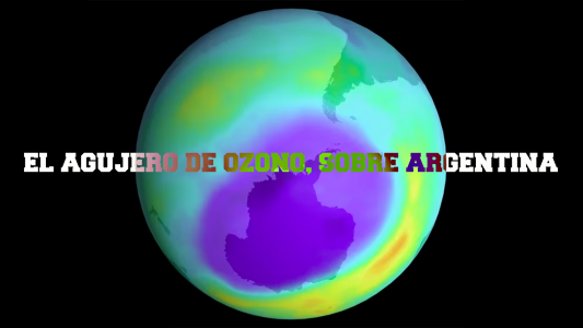 Un agujero gigante en la capa de ozono se ubicó sobre Argentina