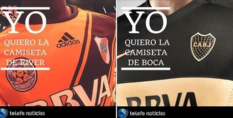Ganate la camiseta de Boca y River