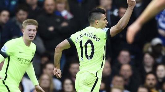 El Kun Agüero, en camino a ser goleador récord del Manchester City