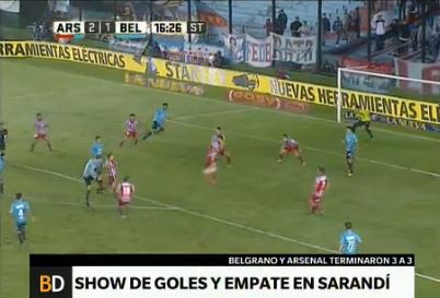 Show de goles y empate en Sarandí