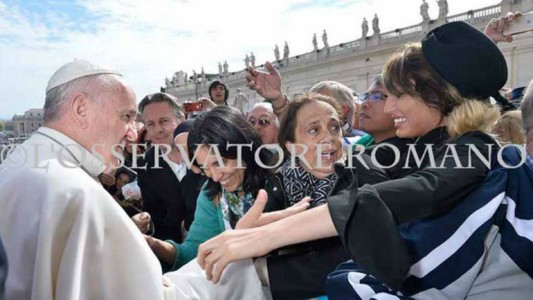 El encuentro de Vicky Xipolitakis con el Papa Francisco