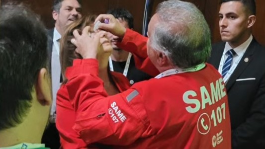 Insólito accidente de Bullrich tras el debate: la atendió el SAME por una pestaña en el ojo