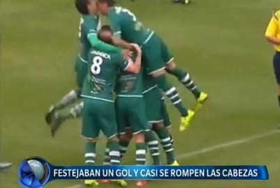 Festejo a los cabezazos