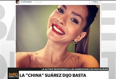 "Vivan y dejen vivir", se quejó la "China" Suárez