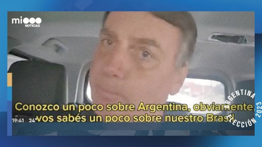 Jair Bolsonaro, ex presidente de Brasil, brindó su apoyo a Milei a través de un video