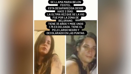 Buscan a una mujer de 33 años que desapareció hace dos días en Belgrano