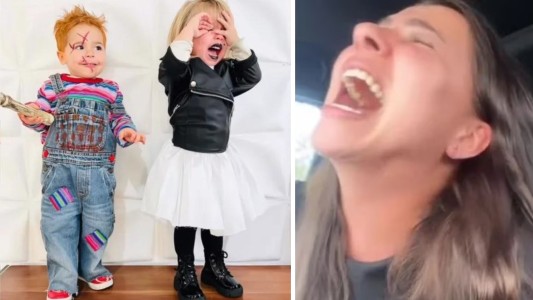 Leyó mal el grupo de Whatsapp y mandó a sus hijos al colegio con un disfraz "aterrador" - #FlashChat