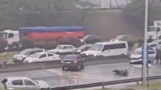 Caos en la Ricchieri a raíz de un choque múltiple