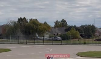 Una avioneta se salió de la pista y chocó contra un auto durante un aterrizaje en Texas