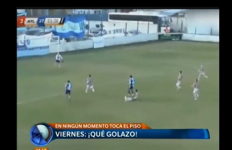 El golazo del viernes: la pelota nunca tocó el piso