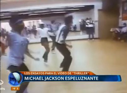 Los ensayos de Michael Jackson para su video "Thriller"