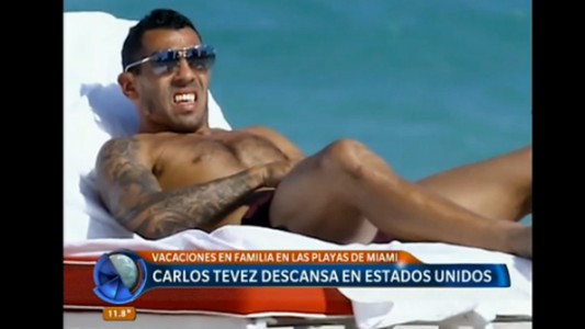 Carlos Tevez descansa en Estados Unidos