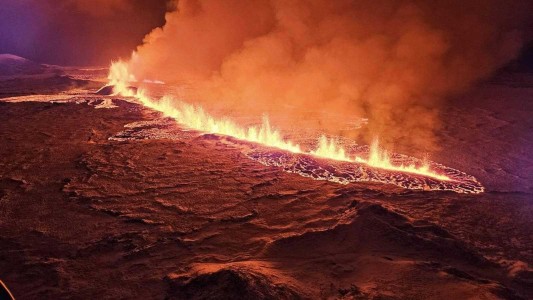 Las imágenes más impactantes de la erupción de un volcán en Islandia