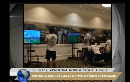 Un rato de esparcimiento de la selección argentina, a la espera del debut