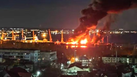 Ucrania destruyó un buque ruso en el mar Negro