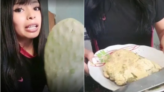 Joven salteña enseñó a preparar milanesas de cactus: "Porque no tenemos un mango"