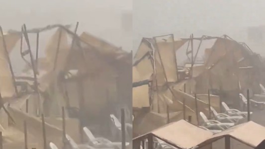 El momento exacto en que se voló un balneario entero en Miramar