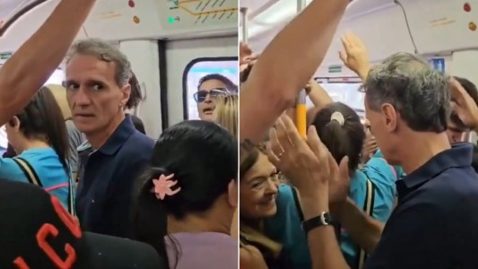 El ministro bonaerense Katopodis viajó en tren para sumarse a la marcha de la CGT