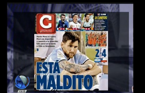 La derrota argentina y la renuncia de Messi, en las tapas del mundo