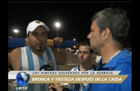 Bronca y tristeza de los hinchas argentinos tras la derrota en la final ante Chile