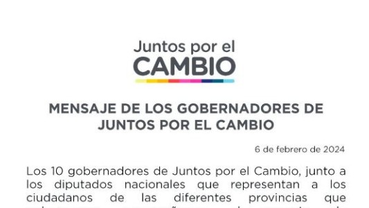 Los gobernadores de JxC le respondieron a Milei: "Nosotros no somos casta de nada"