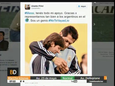 Los famosos le piden a Messi que se quede