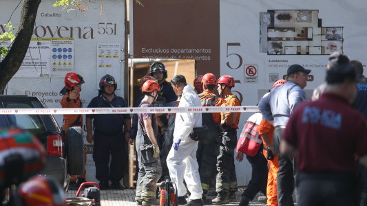 Derrumbe en una obra en construcción en Caballito: murió una mujer