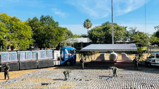 Hallaron más de dos toneladas de marihuana en un camión que trasladaba arroz