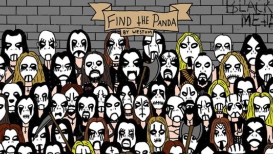 Nuevo viral: ¿encontrás al panda entre los heavy metals?