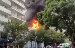 Incendio en Caballito: se prendió fuego una subestación eléctrica de Edesur