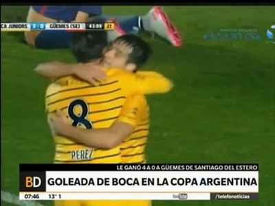 Amplio triunfo de Boca por la Copa Argentina ante Güemes de Santiago del Estero