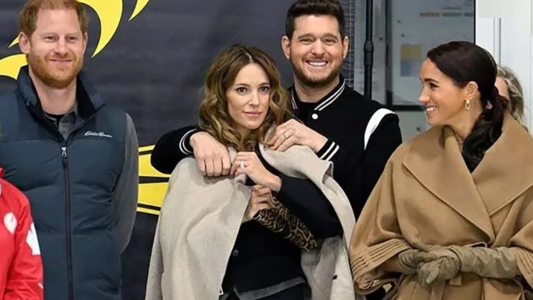 Cómo fue el encuentro de Luisana Lopilato y Michael Bublé con el Príncipe Harry y Meghan Markle