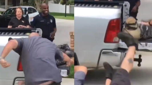 El momento en que un caimán noqueó a su captor en Florida